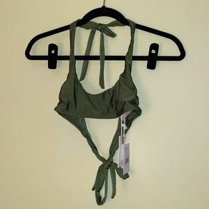 GOOD AMERICAN Halter Bikini Top